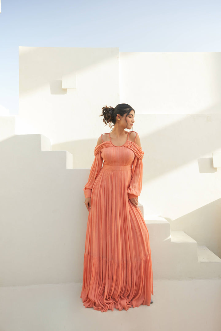 Sunkissed Mango Maxi Dress