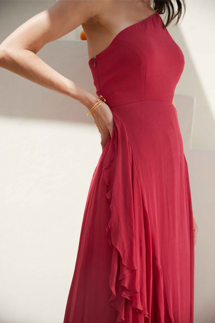 Ruby Rodeo Pleated Dress