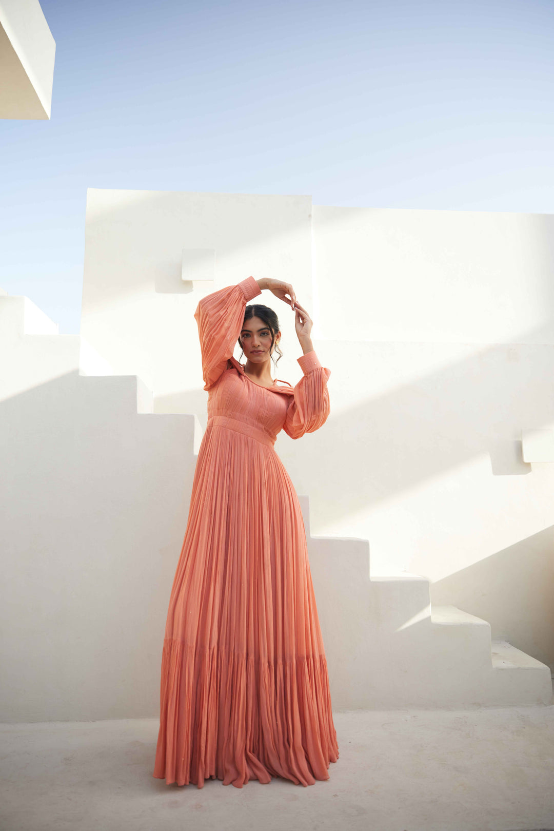 Sunkissed Mango Maxi Dress