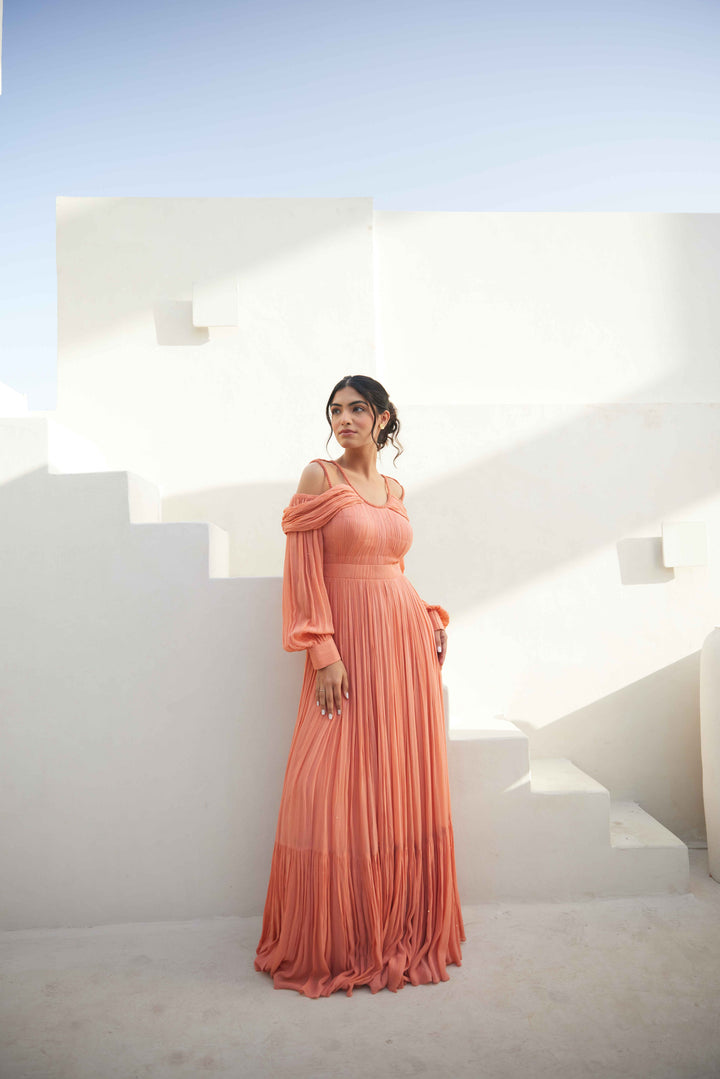 Sunkissed Mango Maxi Dress