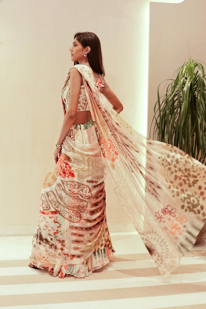 Enchanted Forest Draped Saree